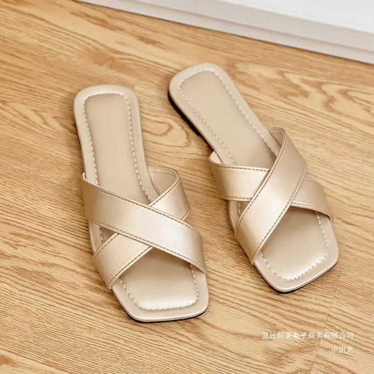 Damen Bequeme Kreuzriemen-Sandalen R&B
