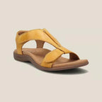 Damen Bequeme Sandalen mit verstellbaren Riemen und anatomischem Fußbett R&B