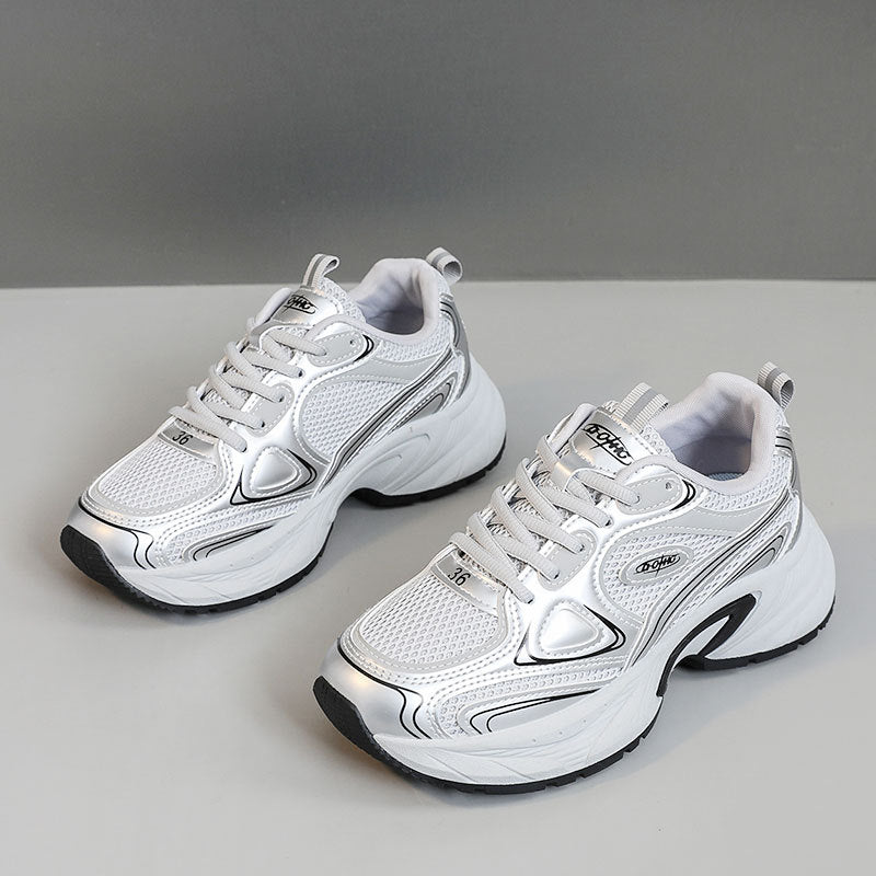 Damen Sportliche Sneakers mit atmungsaktiver Mesh-Oberfläche und gepolsterter Sohle R&B