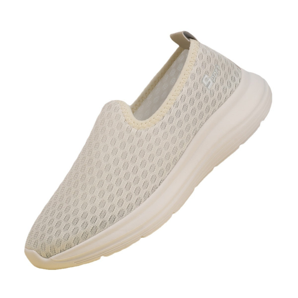 Damen nan ultraleichter Strick-Schlupfschuh mit nahtlosem Obermaterial, gepolsterter Komfortsohle und flexibler Laufsohle R&B