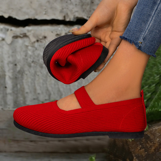 Damen Bequeme und flexible Slip-On Ballerinas R&B