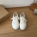 Damen Sneaker mit hohem Plateau und atmungsaktiver Obermaterialstruktur