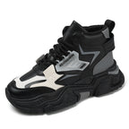 Damen trendige High-Top Sneakers mit rutschfester Sohle