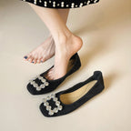Damen Ballerinas mit funkelnden Applikationen