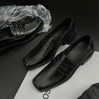 Damen elegante Loafers mit hochwertiger Lederoberfläche und modischem Design