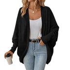Damen Oversized Strickjacke mit lässigen Ärmeln R&B