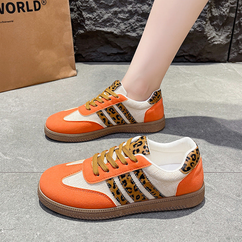Damen modische Sneakers mit einzigartigem Leo-Design und bequemer Sohle R&B
