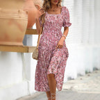 Damen Maxikleid mit Blumenmuster