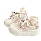 Damen Sneakers aus hochwertigem Leder mit modischem Socken-Design von