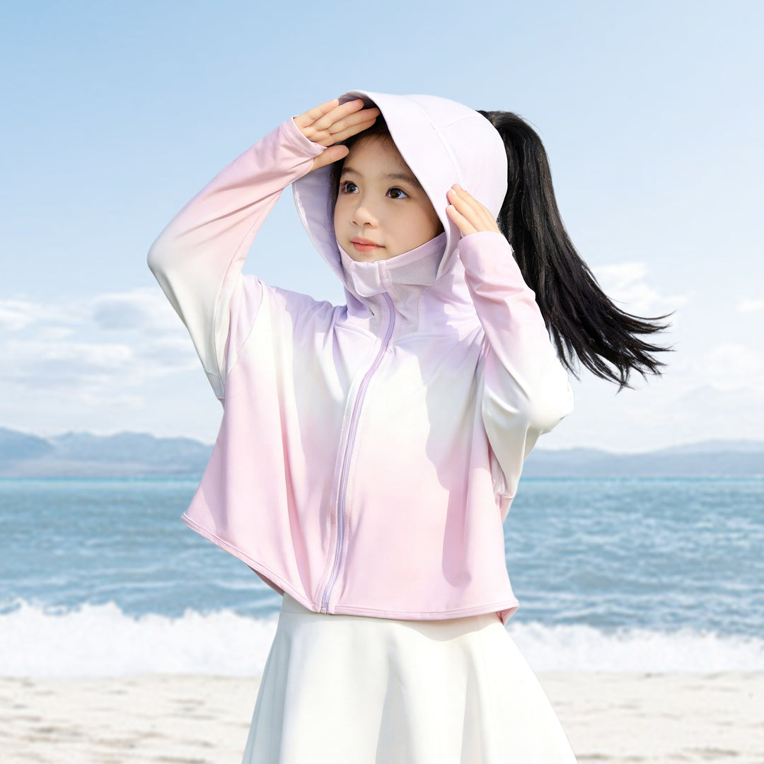 Kinder UV-Schutzjacke mit Kapuze und atmungsaktivem Material R&B