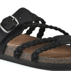 Damen Riemchen-Sandalen mit geflochtenem Design und verstellbarem Riemen R&B