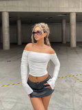 Damen modische Langarmbluse R&B