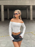 Damen modische Langarmbluse R&B