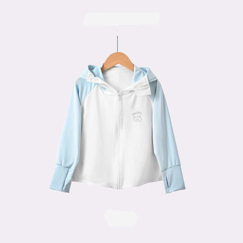 Kinder UV-Schutzjacke mit Kapuze und atmungsaktiven Eigenschaften R&B