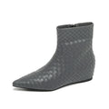 Damen modische Ankle Boots mit geflochtenem Design und eleganter Keilsohle R&B