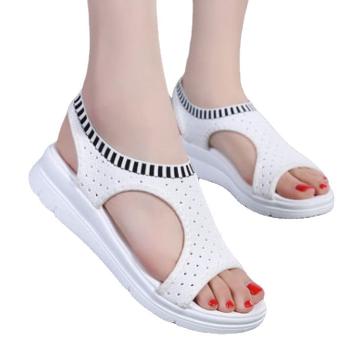 Damen Atmungsaktive Sandalen mit offener Zehenpartie und komfortablem Fußbett