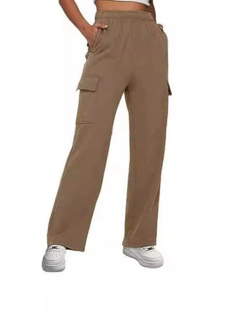 Damen Cargo-Hose mit weitem Bein und praktischen Seitentaschen R&B
