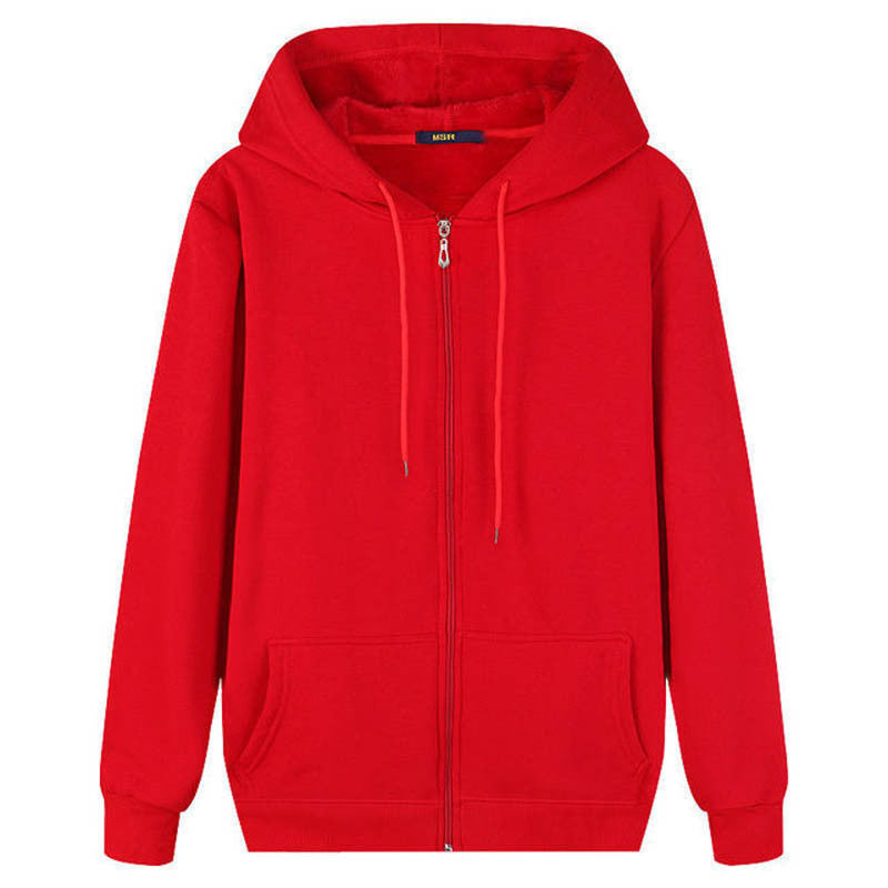 Damen Kapuzenjacke mit durchgehendem Reißverschluss und praktischen Seitentaschen R&B