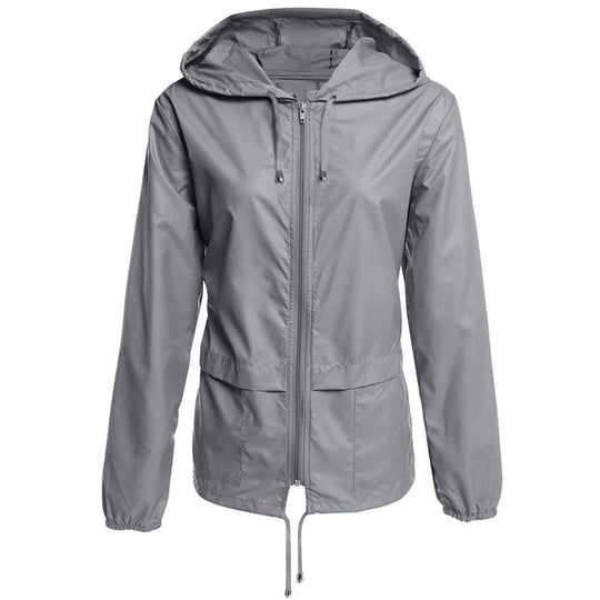 Damen leichte Übergangsjacke mit verstellbarem Kordelzug R&B