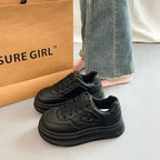 Damen Modische Sneakers mit dicker Laufsohle und atmungsaktivem Obermaterial R&B