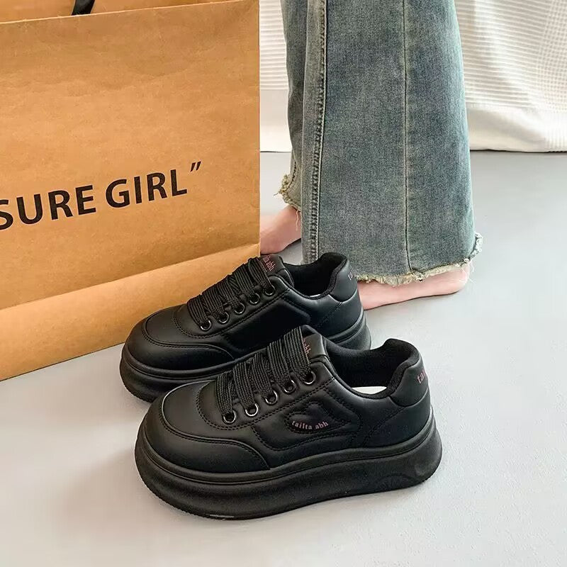 Damen Modische Sneakers mit dicker Laufsohle und atmungsaktivem Obermaterial R&B