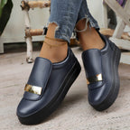 Damen Sneakers mit modischem Klappdesign und komfortabler Plateausohle R&B