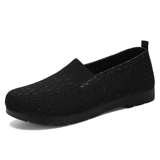 Damen Elastische Slip-On Freizeitschuhe R&B