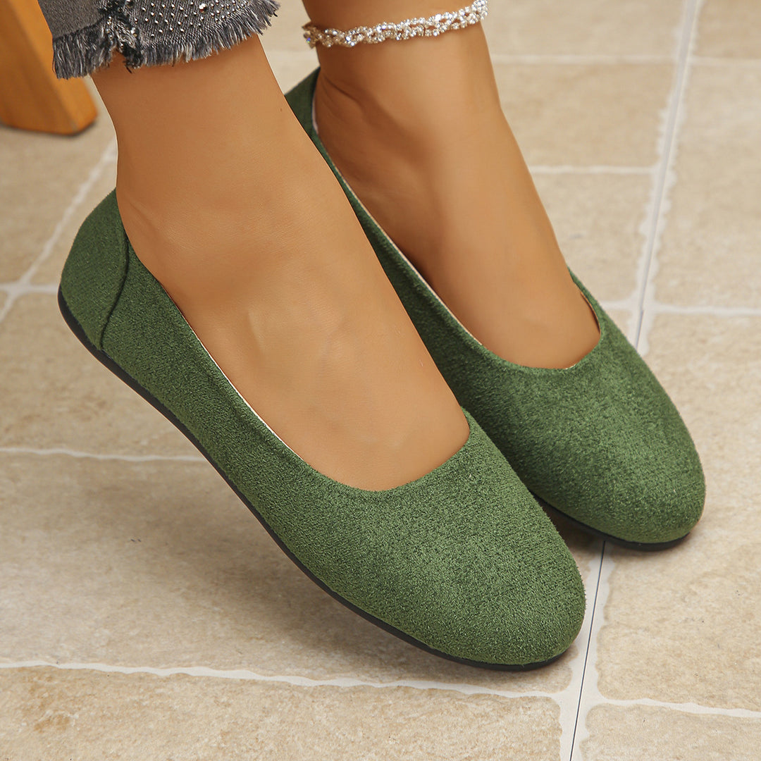 Damen elegante Ballerinas aus weichem Obermaterial R&B