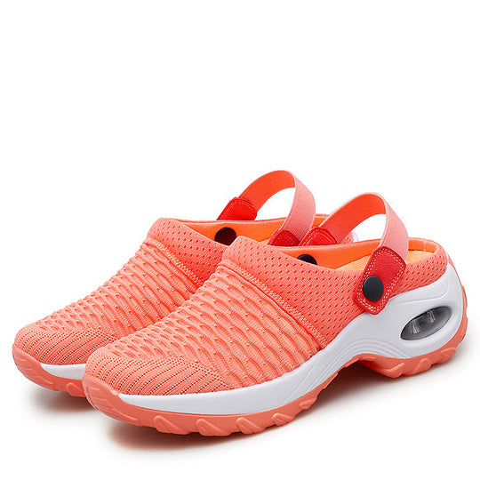 Damen atmungsaktive Slip-On Sneakers mit modischem Mesh-Design R&B
