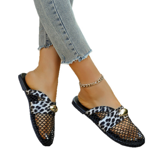 Damen Sandalen mit Netzdesign und elegantem Akzent R&B