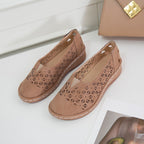Damen Atmungsaktive Slip-On Clogs mit elegantem Lochmuster und rutschfester Sohle R&B