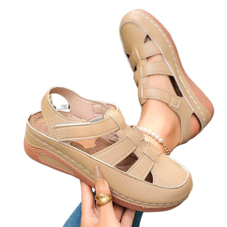 Damen Sportliche und luftige Zehentrenner-Sandalen mit verstellbaren Riemen R&B