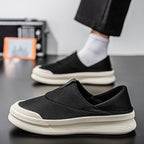 Damen atmungsaktive Slip-On Sneakers aus flexiblem Mesh-Material R&B