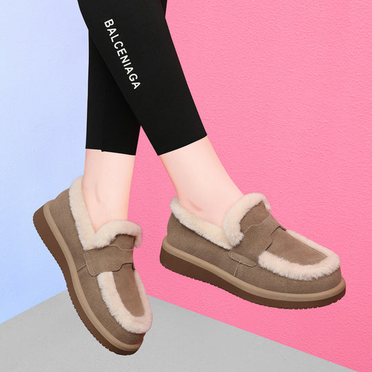 Damen warme Hausschuhe mit weichem Futter R&B