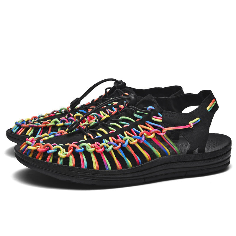 Damen Sportliche Freizeitschuhe mit buntem Schnürsystem R&B
