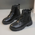 Damen Modische Halbstiefel mit praktischer Schnürung und robustem Reißverschluss R&B