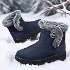 Damen Thermo-Winterstiefel mit weichem Kunstfellkragen R&B