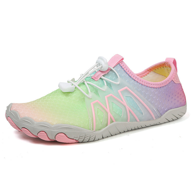Damen Sportliche Aqua-Schuhe mit elastischem Schnellschnürsystem und rutschfester Sohle