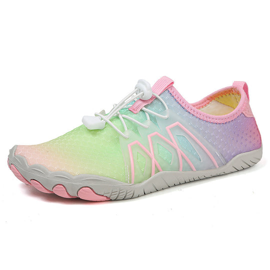 Damen Sportliche Aqua-Schuhe mit elastischem Schnellschnürsystem und rutschfester Sohle R&B