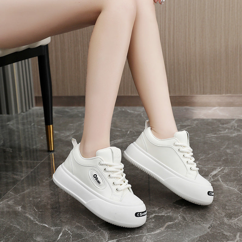 Damen modische Plateau Sneakers mit verstärktem Sohlenprofil und atmungsaktiven Materialien R&B