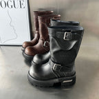 Damen modische Stiefel mit markantem Design und robustem Profil R&B