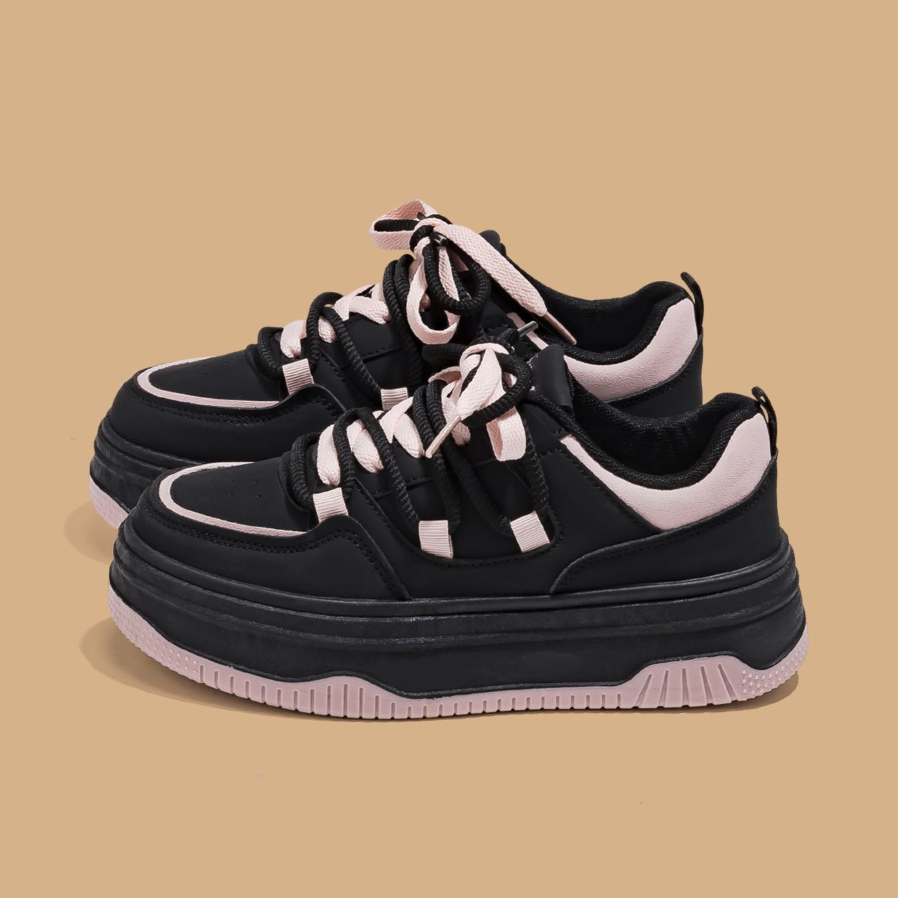 Damen Sportliche Chunky Sneaker mit gepolsterter Sohle R&B