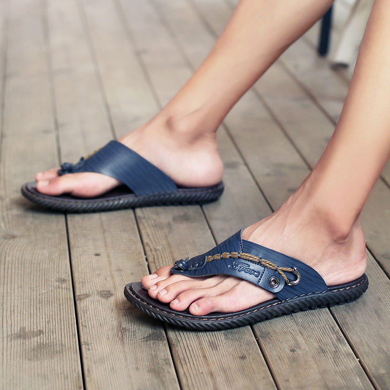 Herren Sportliche und strapazierfähige Zehentrenner-Sandalen mit rutschfester Sohle R&B