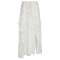 Damen Luftiger Chiffon-Rock mit voluminösem Rüschensaum R&B