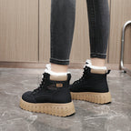 Damen modische Winterstiefel mit warmem Innenfutter und robuster Profilsohle R&B