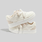 Damen Kuschelige Sneakers mit floralem Print und weichem Innenfutter