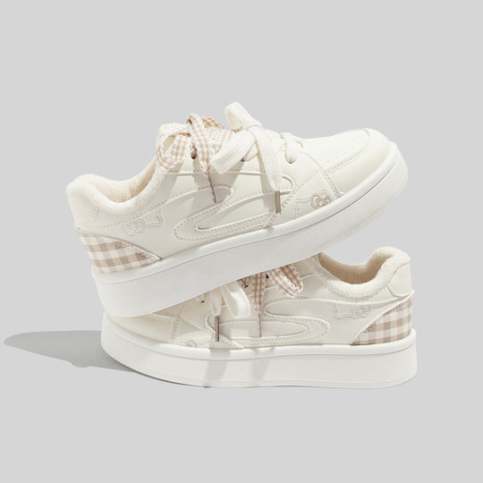 Damen Kuschelige Sneakers mit floralem Print und weichem Innenfutter R&B