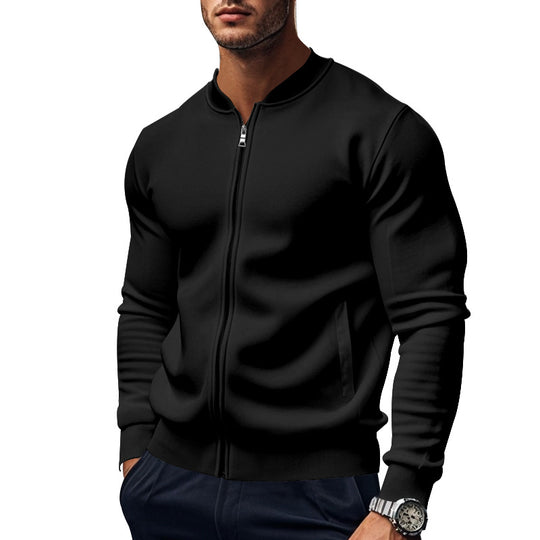 Herren Sportliche Bomberjacke mit hochschließendem Kragen R&B