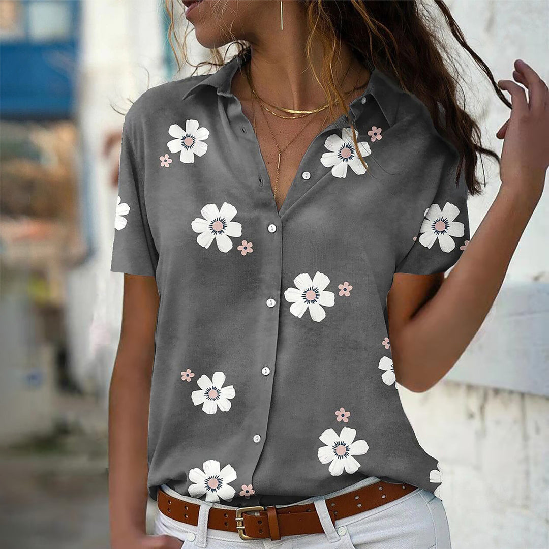 Damen Bluse mit floralem Design R&B