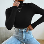 Damen Rollkragenpullover mit modernem Rippdesign R&B